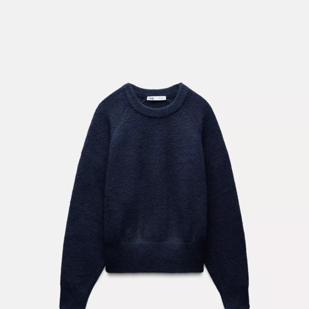 Zara Navy Knit Sweater